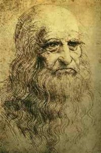 portret van Leonardo da Vinci